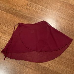 Adult Eurotard Burgundy Wrap Ballet Skirt